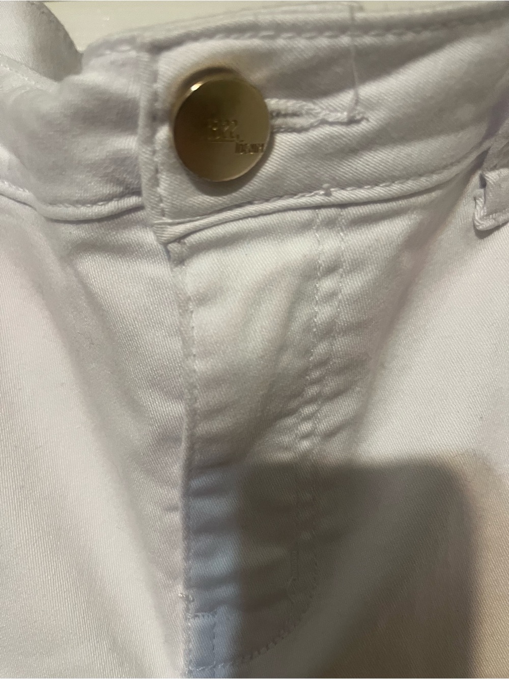 1822 Denim White Straight Leg Jeans with Frayed Hem size 16 - Picture 6 of 8